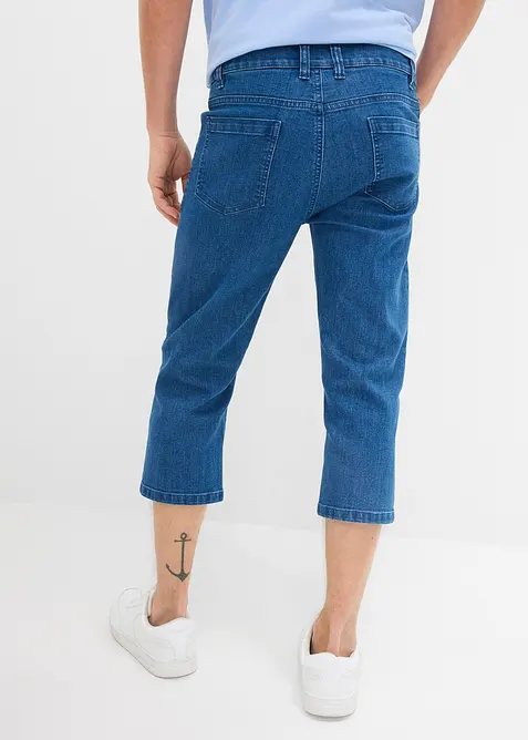 Tunna 3/4-Jeans med res&aring;rmidja, Regular Fit, bonprix