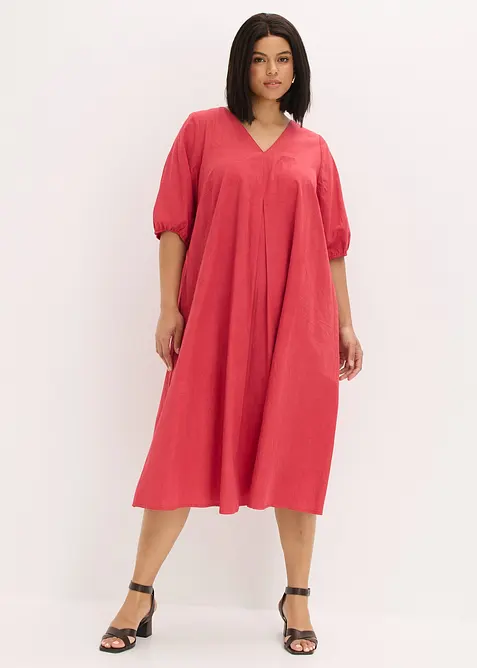 Mellanl&aring;ng kl&auml;nning av bomull, bonprix