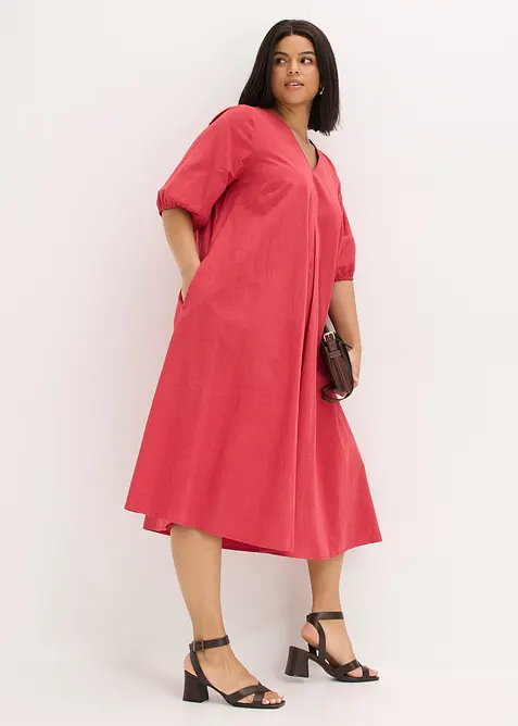 Mellanl&aring;ng kl&auml;nning av bomull, bonprix