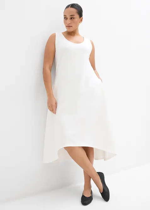 Jerseykl&auml;nning av viskosmix med mjukt fall, bonprix