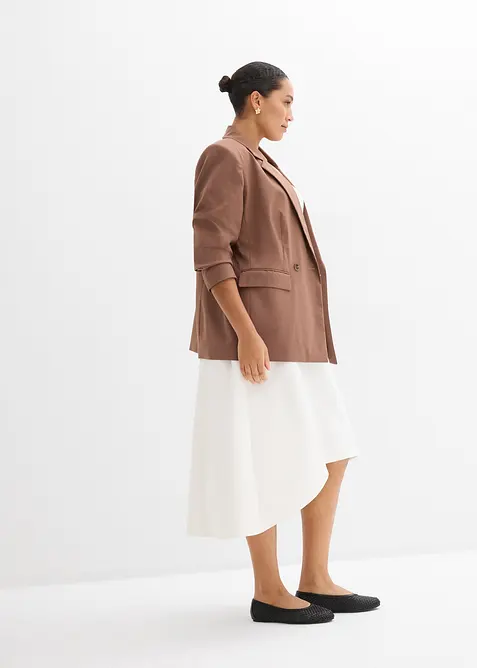 Jerseykl&auml;nning av viskosmix med mjukt fall, bonprix