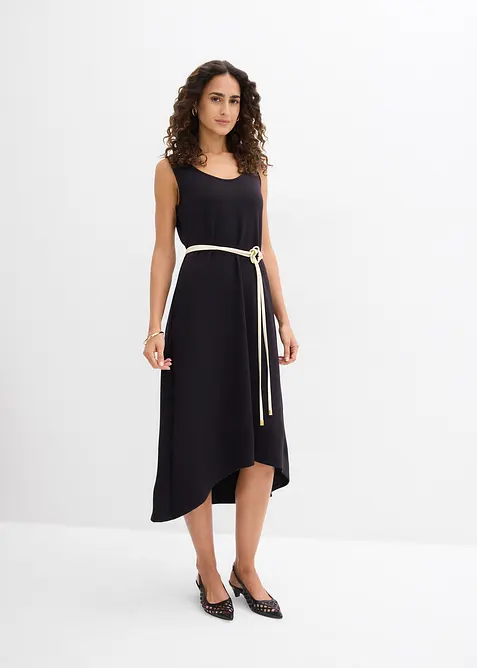 Jerseykl&auml;nning av viskosmix med mjukt fall, bonprix