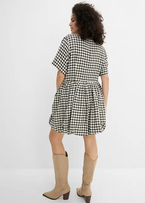 Kort kl&auml;nning med ballongformad nederkant, bonprix