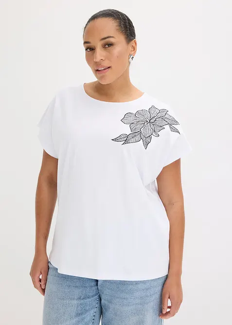 Oversizetopp i bomull, bonprix