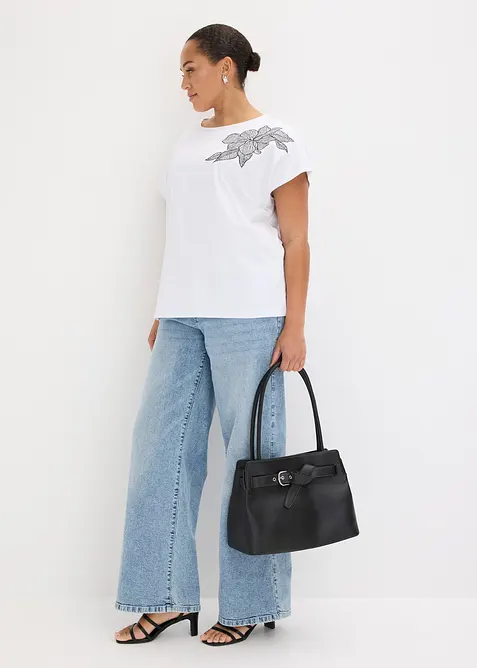 Oversizetopp i bomull, bonprix