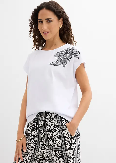 Oversizetopp i bomull, bonprix