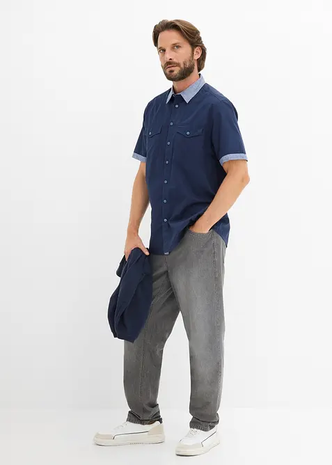 Kort&auml;rmad skjorta, bonprix