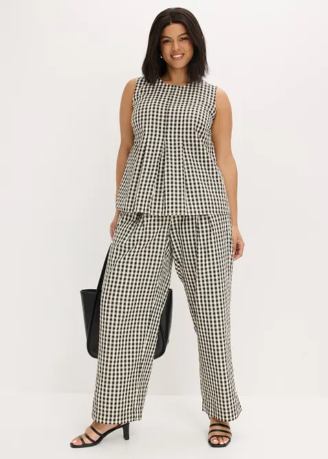 Vid byxa med pressveck, bonprix