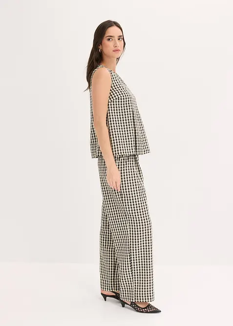 Rutigt bluslinne, bonprix