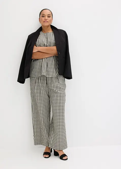 Rutigt bluslinne, bonprix