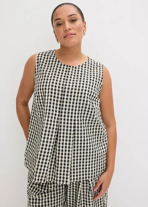 Rutigt bluslinne, bonprix