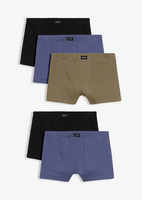 Boxershorts med bomull (5-pack), bonprix