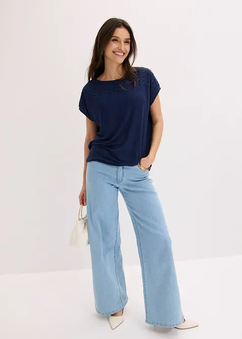 Topp av mjuk viskosmix, bonprix