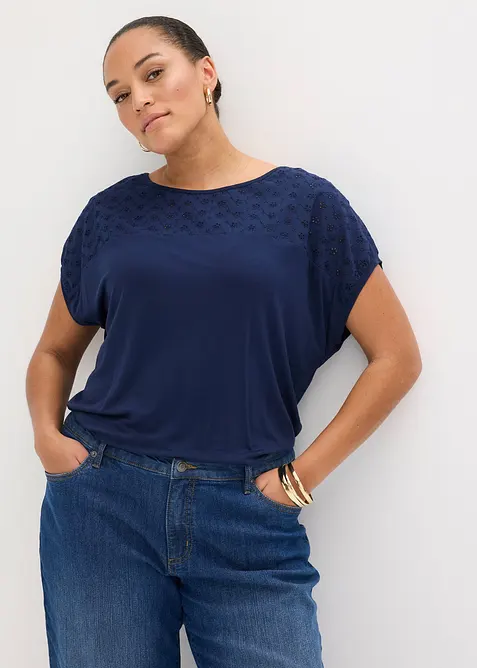 Topp av mjuk viskosmix, bonprix