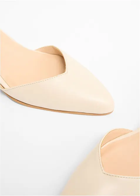 Pumps med remmar och l&aring;g klack, bonprix