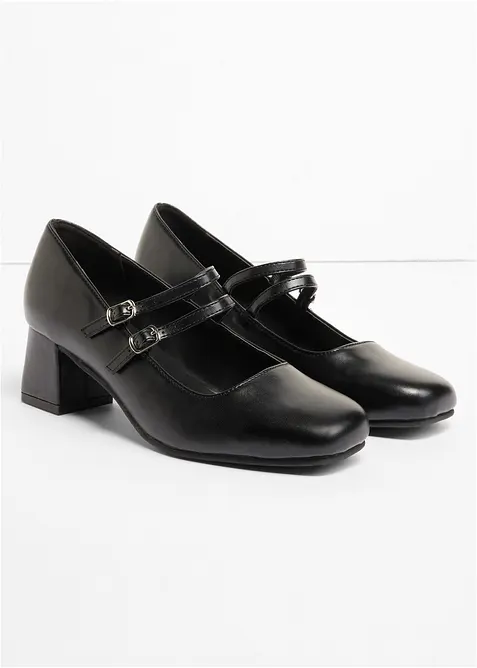 Pumps med remmar, bonprix