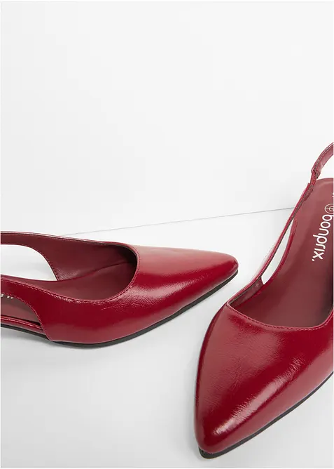 Slingbackpumps med l&aring;g klack, bonprix