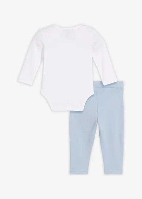 Topp och byxa av ekologisk bomull (2 delar), bonprix