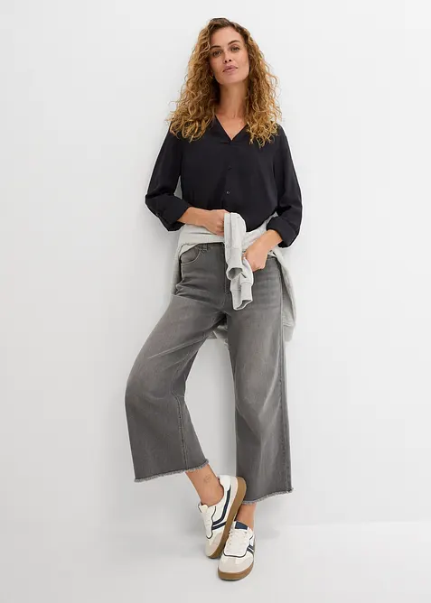 Blus av mjuk viskos, bonprix