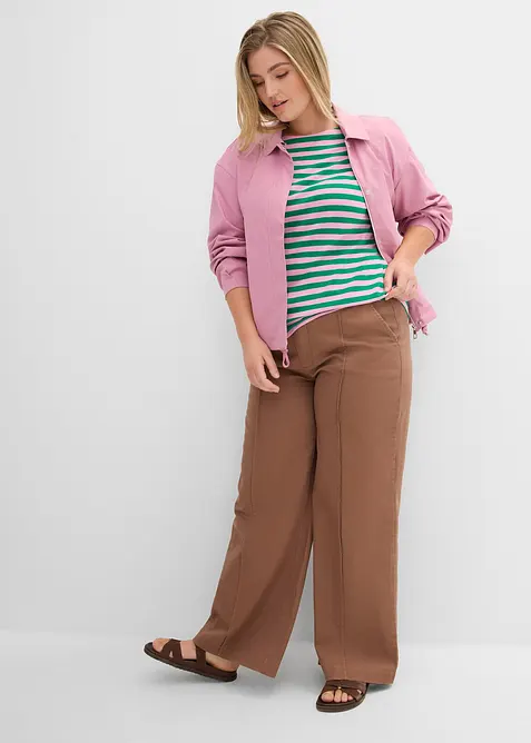 T-shirt med b&aring;tringning, bonprix