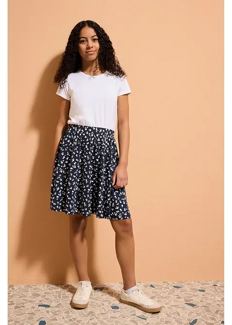 Jerseykl&auml;nning av elastisk bomullsmix, bonprix