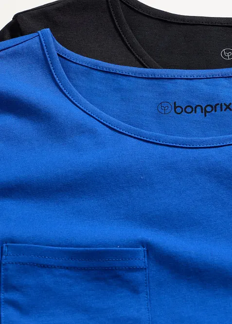 Kort nattlinne i bomull (2-pack), bonprix