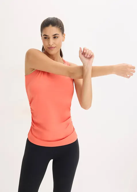 Sportlinne med rynkning, snabbtorkande, bonprix