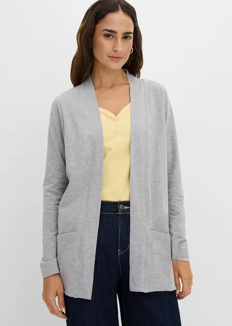 Stretchcardigan i mjuk viskosmix, bonprix