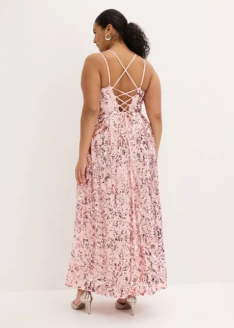 Aftonkl&auml;nning med paljettbroderi, bonprix