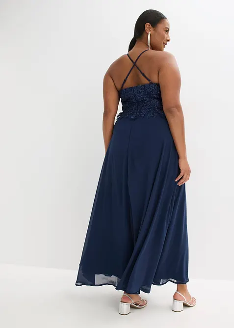 Kl&auml;nning med smala axelband, bonprix