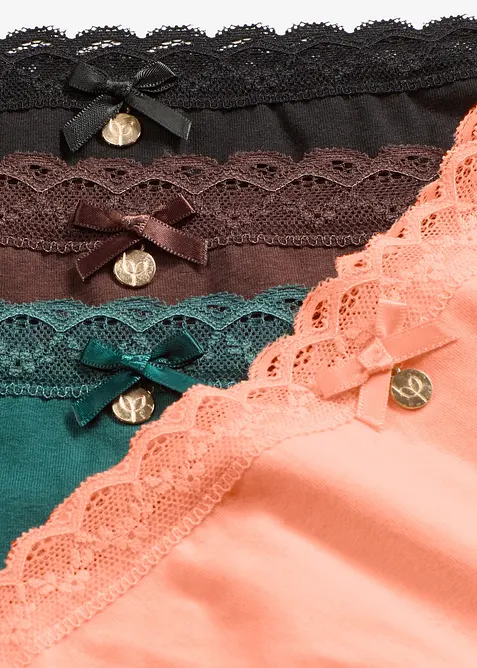 Trosa med spets (5-pack), bonprix