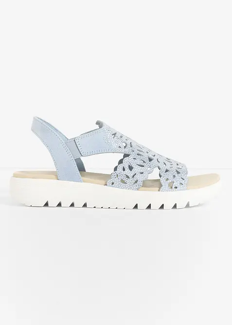 Plat&aring;sandalett fr&aring;n Marco Tozzi med glitter, Marco Tozzi