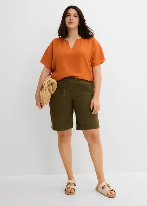 Shorts med linne, bonprix