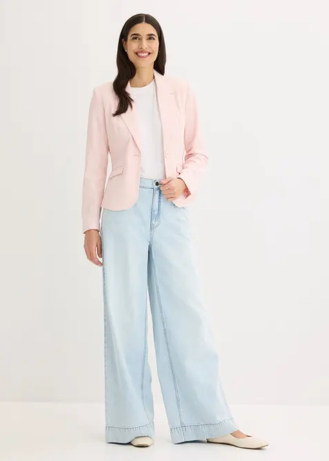 Kort kavaj med fickor med lock, bonprix