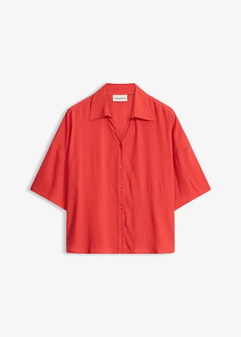 Kort strandblus i viskos med mjukt fall, bonprix