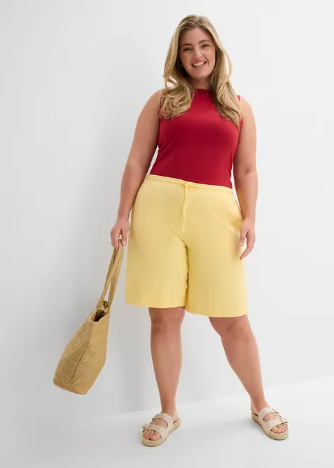 Trik&aring;bermudas i ekologisk bomull, bonprix