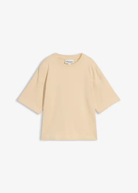 Topp i kantig modell av tjock ekologisk bomull, bonprix