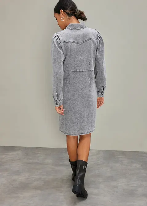 Kort jeanskl&auml;nning, bonprix