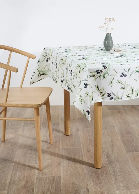 Bordsduk med olivkvistar, vattenavvisande, bonprix