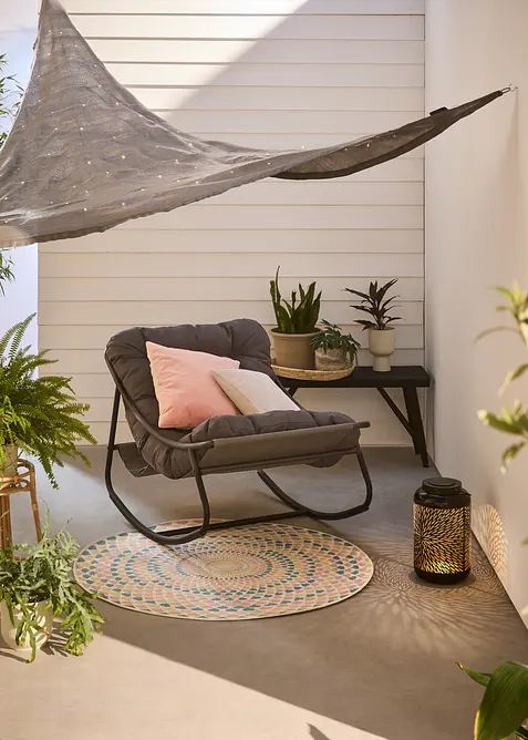 Solsegel med solcellsdrivna LED-lampor, bonprix