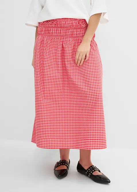 Maxikjol av elastisk bomullsmix, bonprix