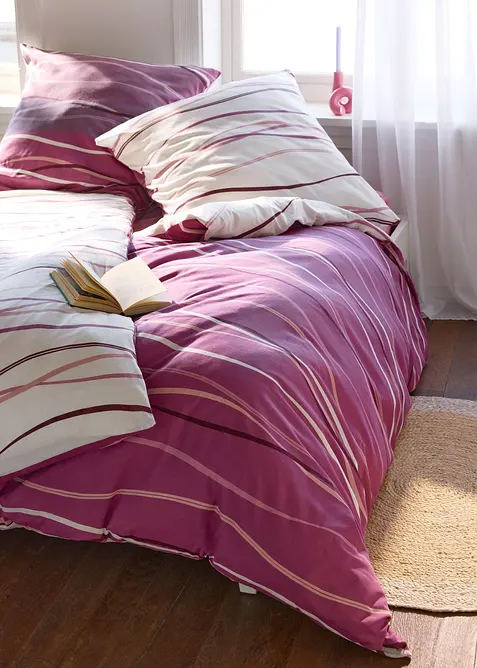 V&auml;ndbart p&aring;slakanset med v&aring;gm&ouml;nster, bonprix