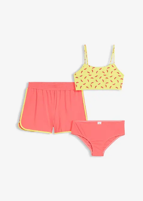 Bikini och shorts (3 delat set), bonprix