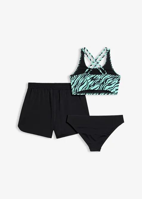 Bikini och shorts (3 delar), bonprix