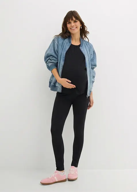 Mammaset med amningstopp, shorts och leggings (3 delar), bonprix