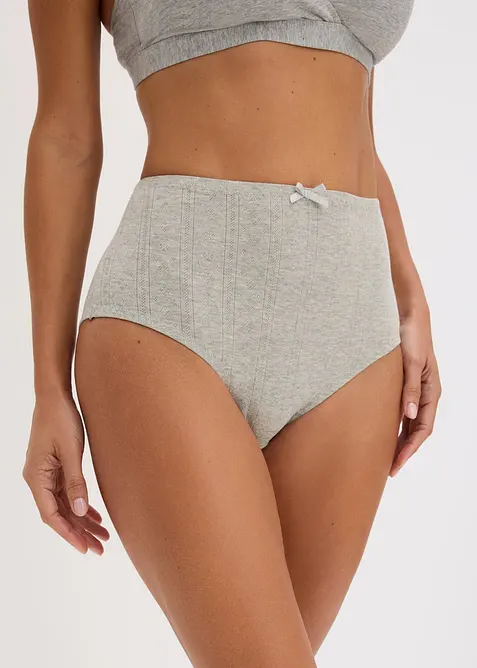 Midjetrosa i tunn bomull (4-pack), bonprix