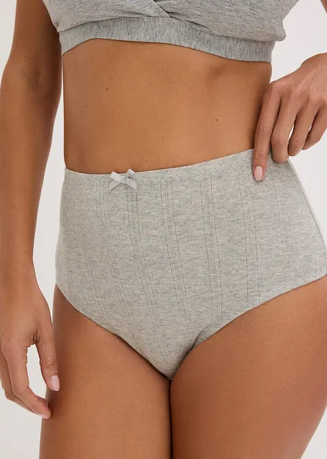 Midjetrosa i tunn bomull (4-pack), bonprix