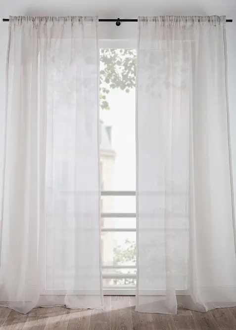 Gardin med l&auml;tt struktur (1-pack), bonprix