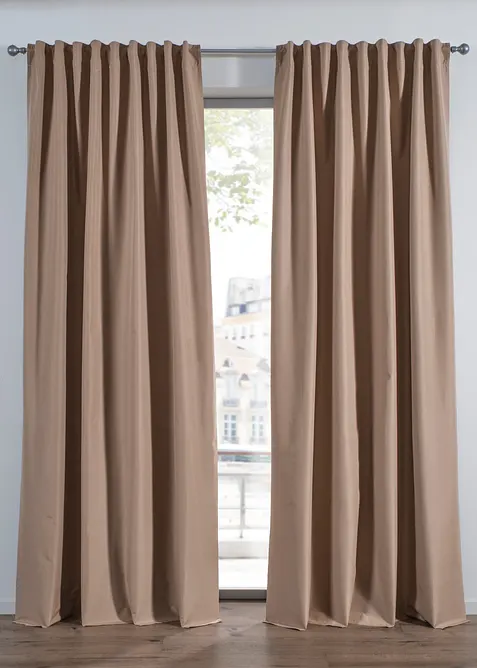 M&ouml;rkl&auml;ggande gardin med svart baksida (1-pack), bonprix