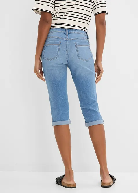 Straight Jeans Mid Waist, cropped, bonprix
